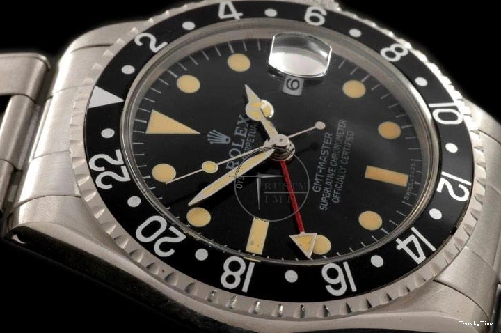 0906 ROLGMT016C – Vintage GMT SS Black Bezel Swiss Eta 2836- Versatile 962